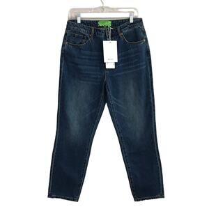 NWT Free People x Sandrine Rose Straight Leg Blue Jeans Size 30
